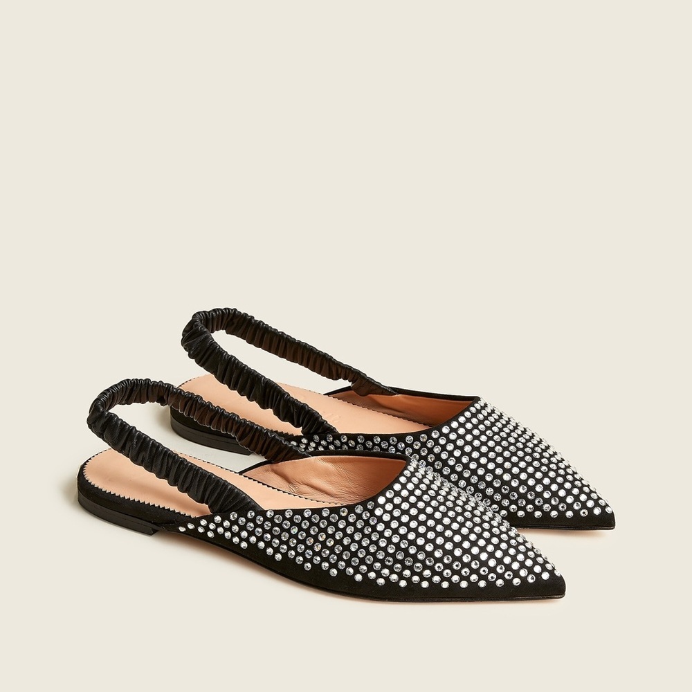 J.Crew Crystal Slingbacks